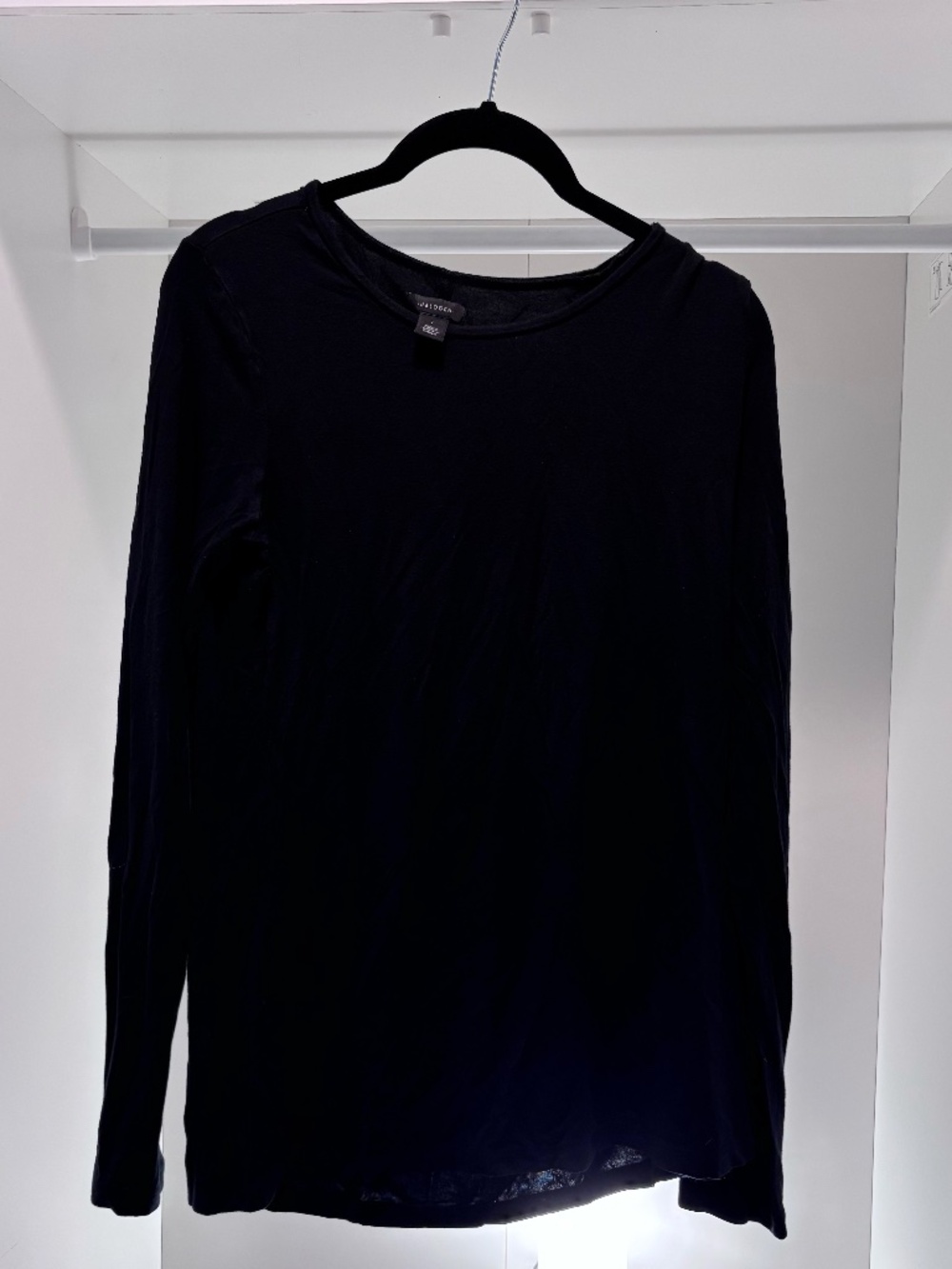 Halogen Women's Black Long Sleeve T-Shirt L Large